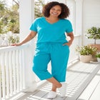 Perfect Short-Sleeve V-Neck Tee image number null