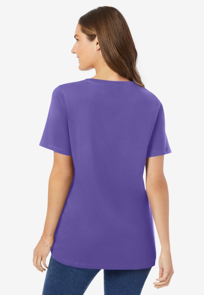 Perfect Short-Sleeve V-Neck Tee image number 2