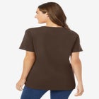 Perfect Short-Sleeve V-Neck Tee image number null