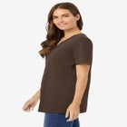 Perfect Short-Sleeve V-Neck Tee image number null