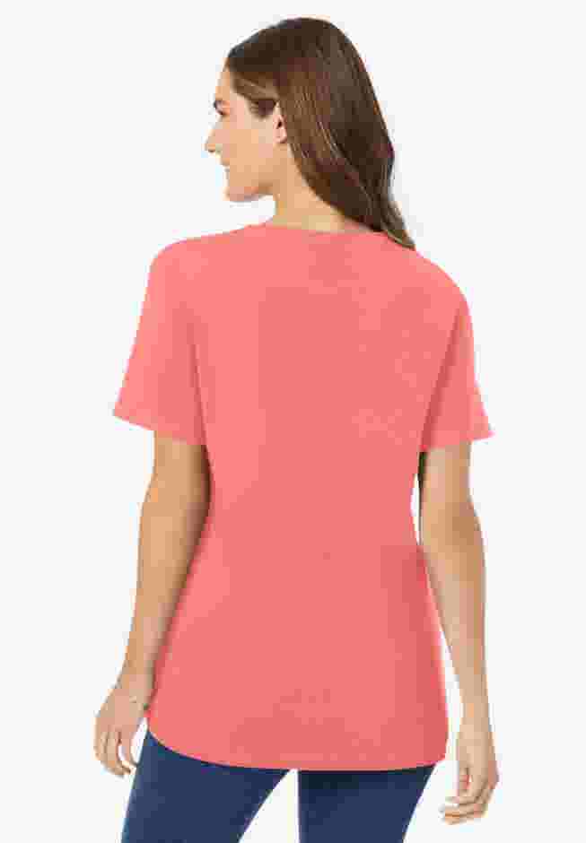 Perfect Short-Sleeve V-Neck Tee image number 1