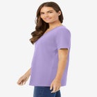 Perfect Short-Sleeve V-Neck Tee image number null