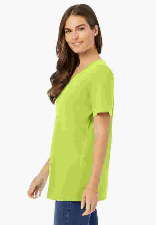 Perfect Short-Sleeve V-Neck Tee image number 2