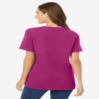 Perfect Short-Sleeve V-Neck Tee image number null