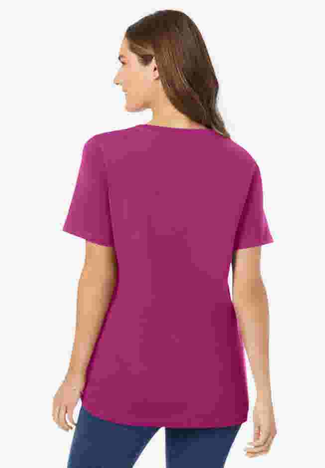 Perfect Short-Sleeve V-Neck Tee image number 1