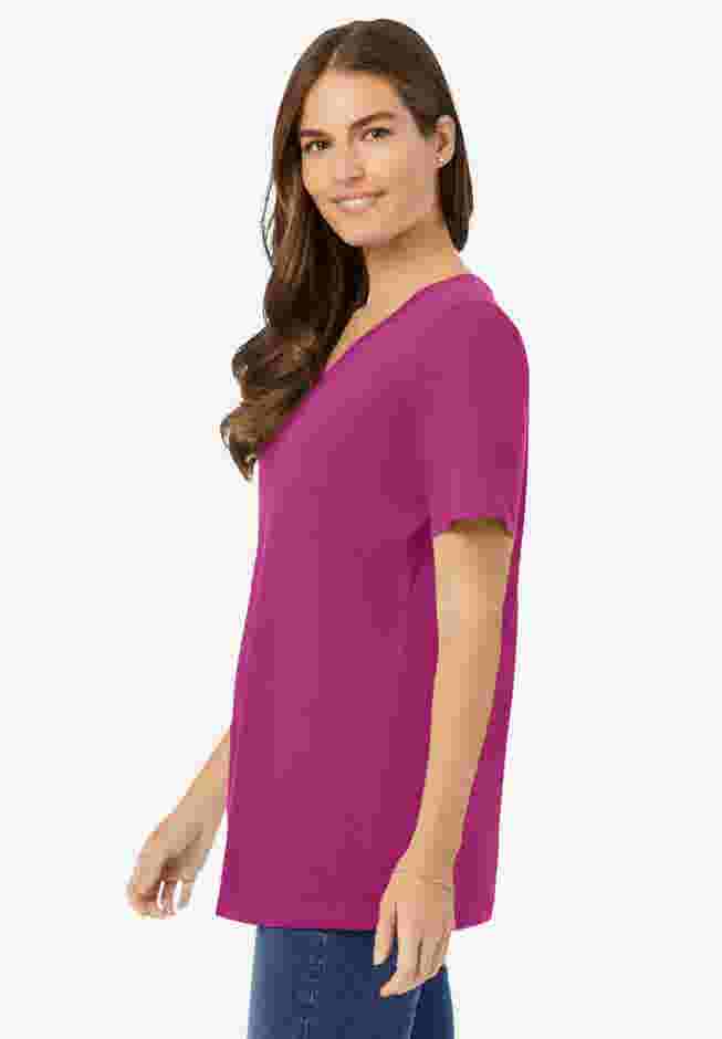 Perfect Short-Sleeve V-Neck Tee image number 2