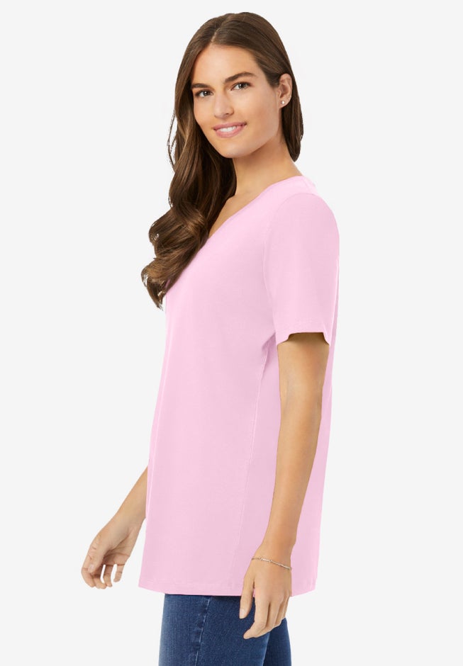 Perfect Short-Sleeve V-Neck Tee image number 3