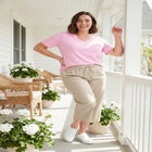 Perfect Short-Sleeve V-Neck Tee image number null