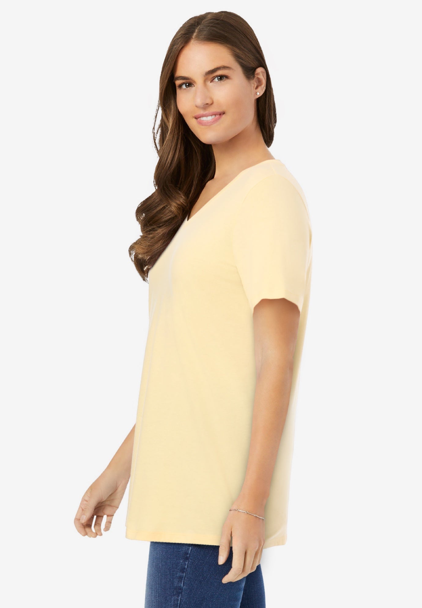 Perfect Short-Sleeve V-Neck Tee image number 3