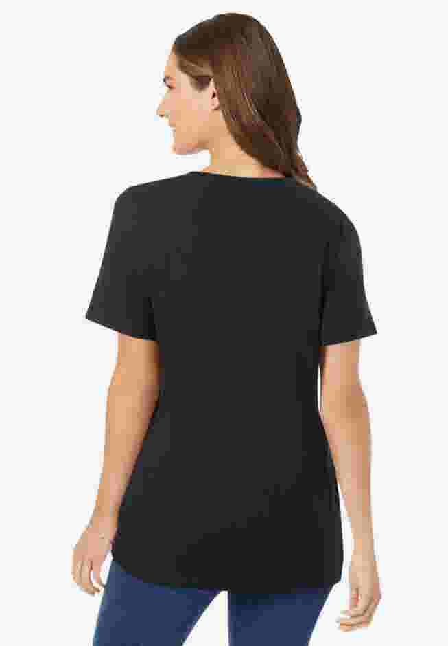 Perfect Short-Sleeve V-Neck Tee image number 2