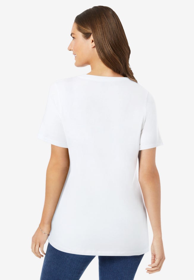 Perfect Short-Sleeve V-Neck Tee image number 1