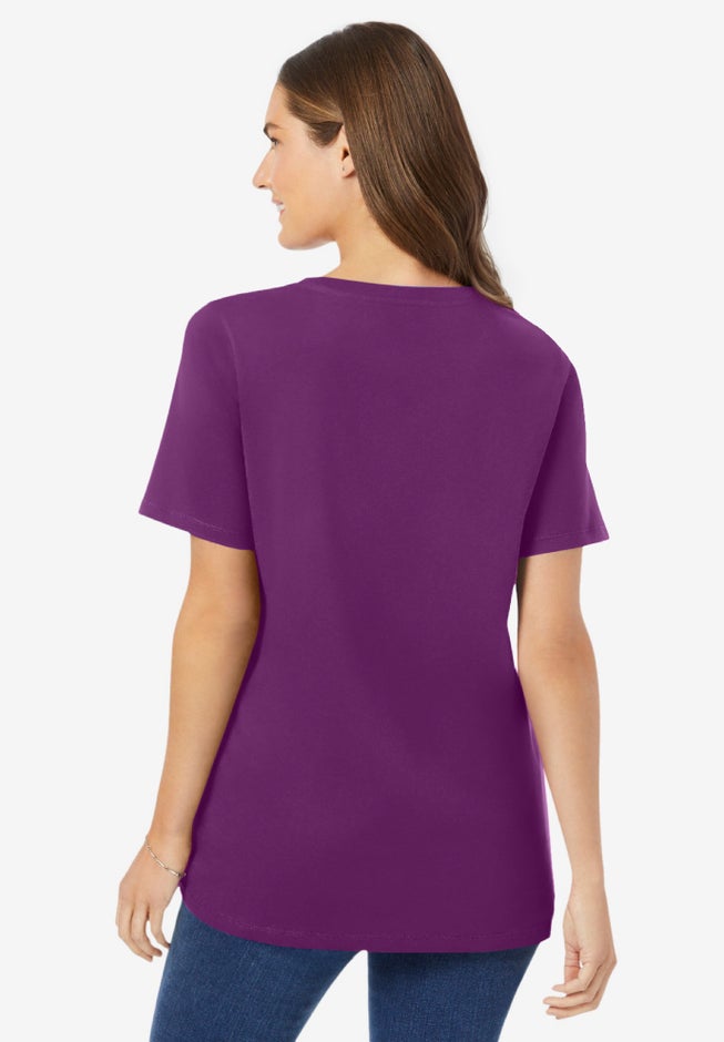 Perfect Short-Sleeve V-Neck Tee image number 1