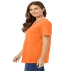 Perfect Short-Sleeve V-Neck Tee image number null