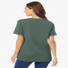 Perfect Short-Sleeve V-Neck Tee image number null
