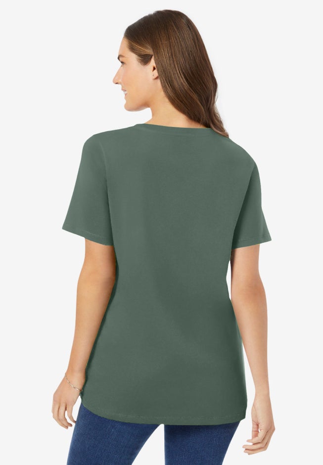 Perfect Short-Sleeve V-Neck Tee image number 1