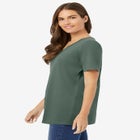Perfect Short-Sleeve V-Neck Tee image number null