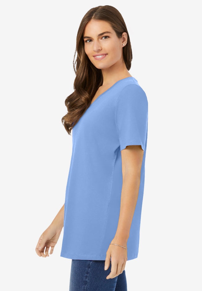 Perfect Short-Sleeve V-Neck Tee image number 2