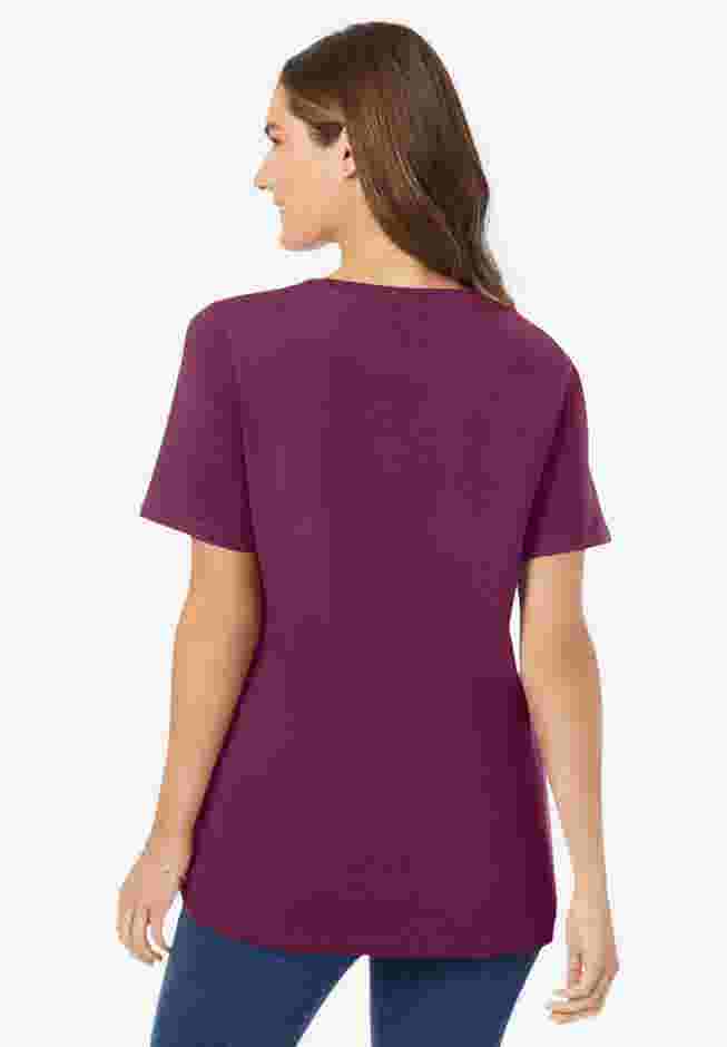Perfect Short-Sleeve V-Neck Tee image number 2