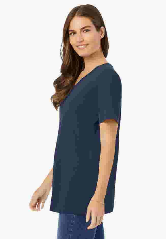 Perfect Short-Sleeve V-Neck Tee image number 2