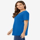 Perfect Short-Sleeve V-Neck Tee image number null