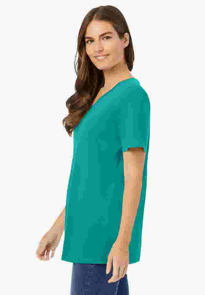 Perfect Short-Sleeve V-Neck Tee image number 2