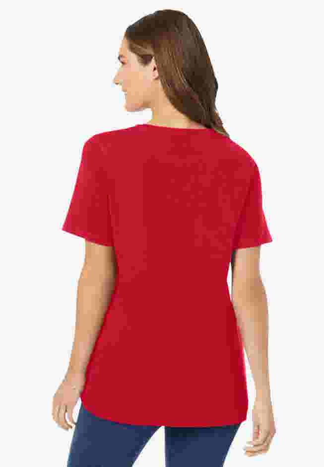 Perfect Short-Sleeve V-Neck Tee image number 1