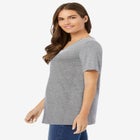 Perfect Short-Sleeve V-Neck Tee image number null