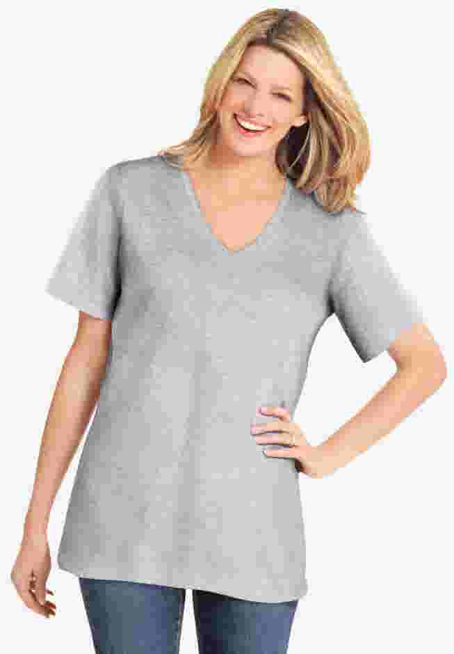Perfect Short-Sleeve V-Neck Tee image number 0