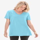 Perfect Short-Sleeve V-Neck Tee image number null