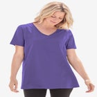 Perfect Short-Sleeve V-Neck Tee image number null
