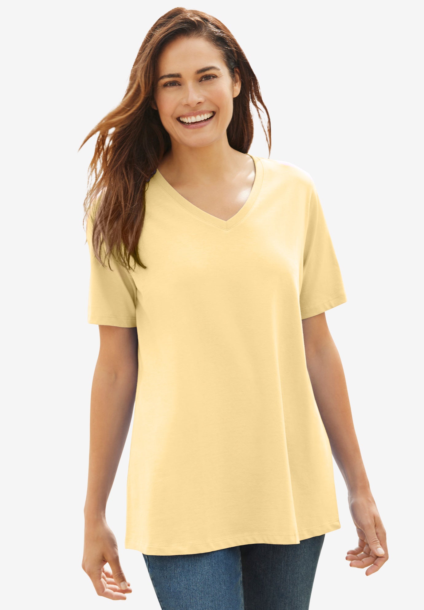 Perfect Short-Sleeve V-Neck Tee image number 1