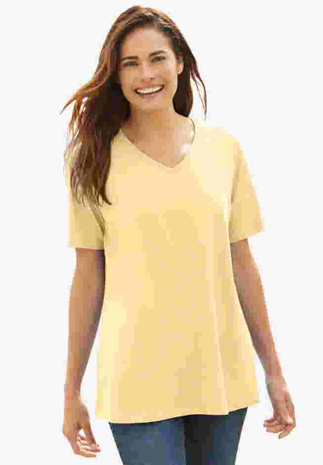 Perfect Short-Sleeve V-Neck Tee image number 1