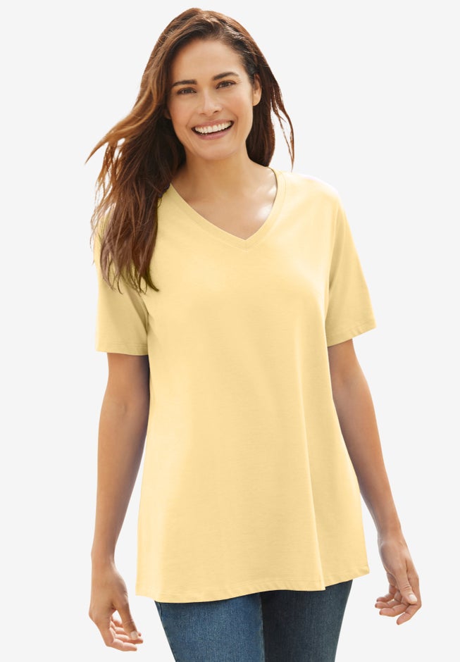 Perfect Short-Sleeve V-Neck Tee image number 1