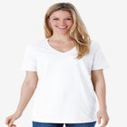 Perfect Short-Sleeve V-Neck Tee image number null