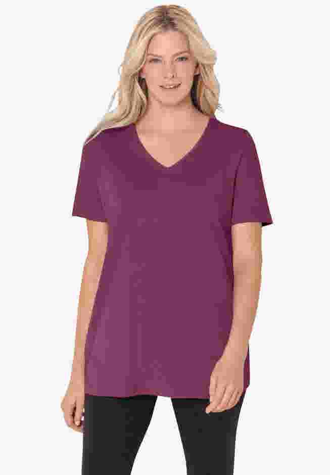 Perfect Short-Sleeve V-Neck Tee image number 1