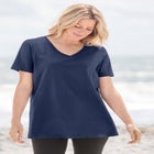 Perfect Short-Sleeve V-Neck Tee image number null