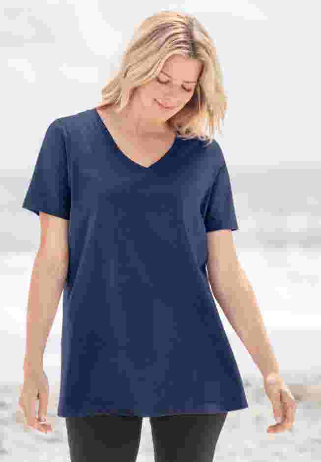Perfect Short-Sleeve V-Neck Tee image number 0