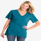 Perfect Short-Sleeve V-Neck Tee image number null