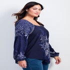 Nichola Scarf Print Top image number null