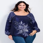 Nichola Scarf Print Top image number null