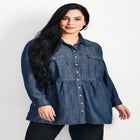 Denim Tiered Shirt image number 0