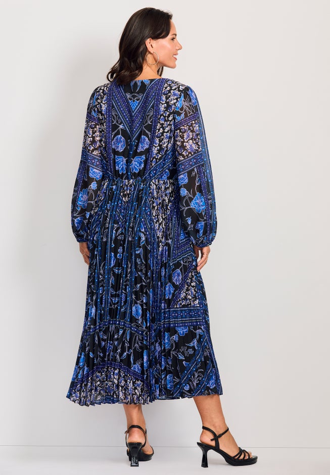 Harmony Twist Front Pleated Dress image number 1