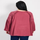 Marcie Lace Yoke Long Sleeve Top image number null