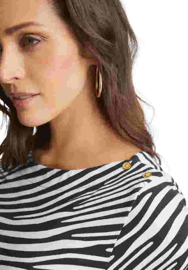 Stretch Cotton Boatneck Tunic image number 6