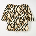 Stretch Cotton Boatneck Tunic image number null