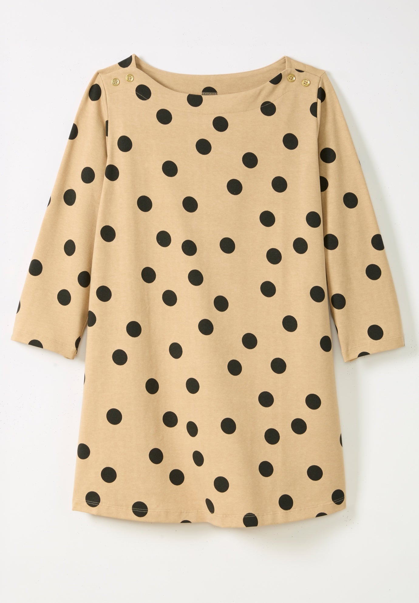 Stretch Cotton Boatneck Tunic image number 2