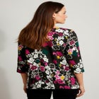 Stretch Cotton Boatneck Tunic image number null