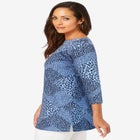 Stretch Cotton Boatneck Tunic image number null