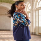 Stretch Cotton Boatneck Tunic image number null