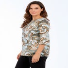 Stretch Cotton Boatneck Tunic image number 4